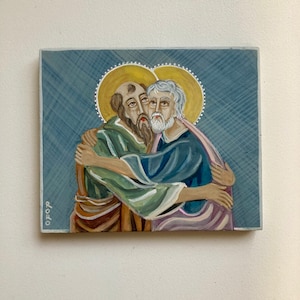 Heiligen Petrus en Paulus – handgeschilderd icoon