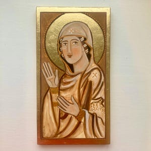 Maagd Maria Moeder Gods Origineel origineel handgeschreven pictogram