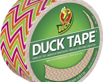 Neon Chevron Duct Tape