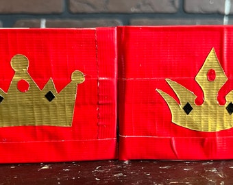 King & Queen Duct Tape Wallets