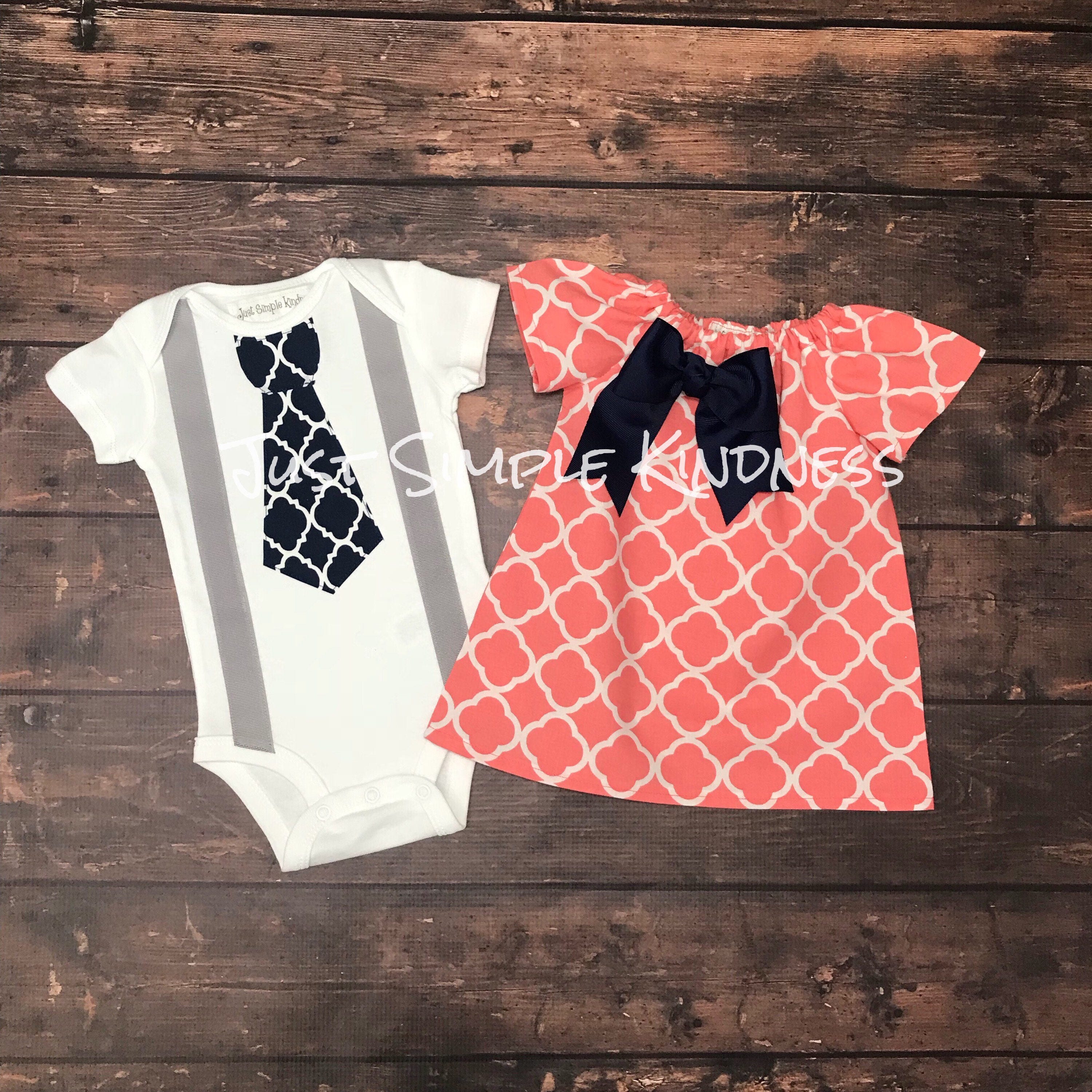Baby Boy & Baby Girl Twin Outfit Easter Outfit Twins Summer Etsy