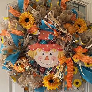 Fall Harvest Scarecrow wreath