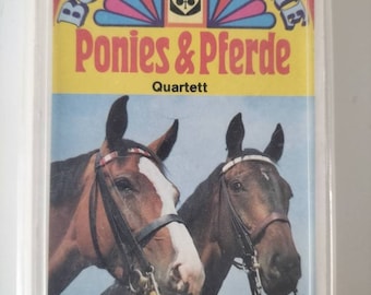 Ponies & Pferde Quartett, Bunte Reihe, Schmid 1970ern