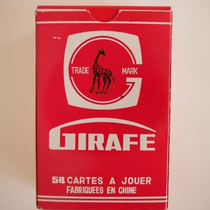 Old card game GIRAFE 54 cards