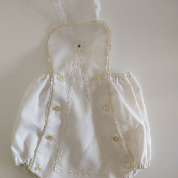 Old self-sewn romper with lace, Edelweiss