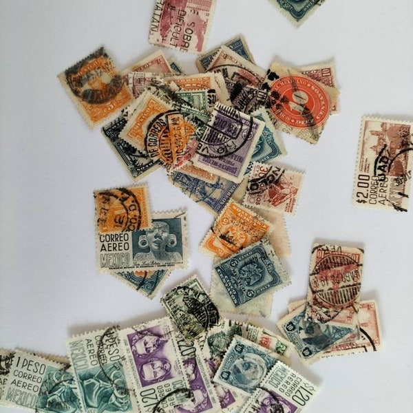 Alte Briefmarken México / ca. 60 atascado