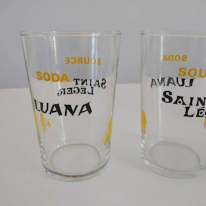 Saint Léger source Luana - vintage Gläser aus Frankreich