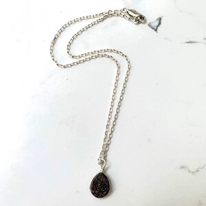 AI067 - Druzy purple Stone Choker main image 0