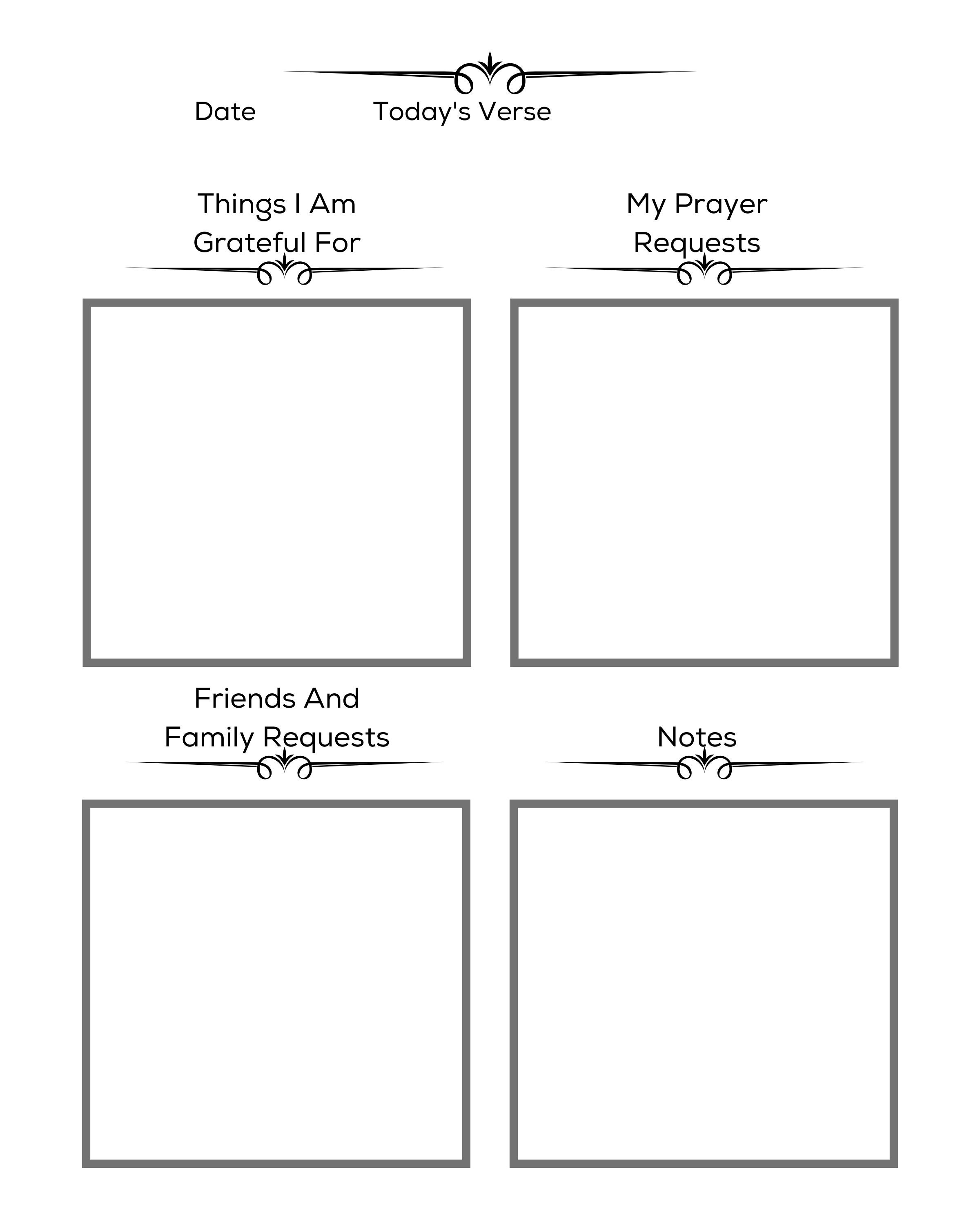 Printable My Prayer Journal A Prayer &amp; Gratitude Journal - Etsy
