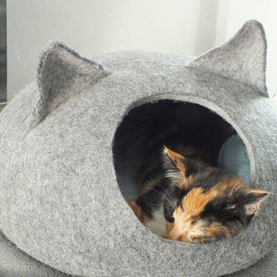Etsy felt cat cave sales