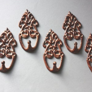 Wall hooks, coat hooks, 5 pieces