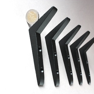 5 wall hooks black straight, modern coat towel clothes hat hooks, bathrobe bathroom hooks, powder room