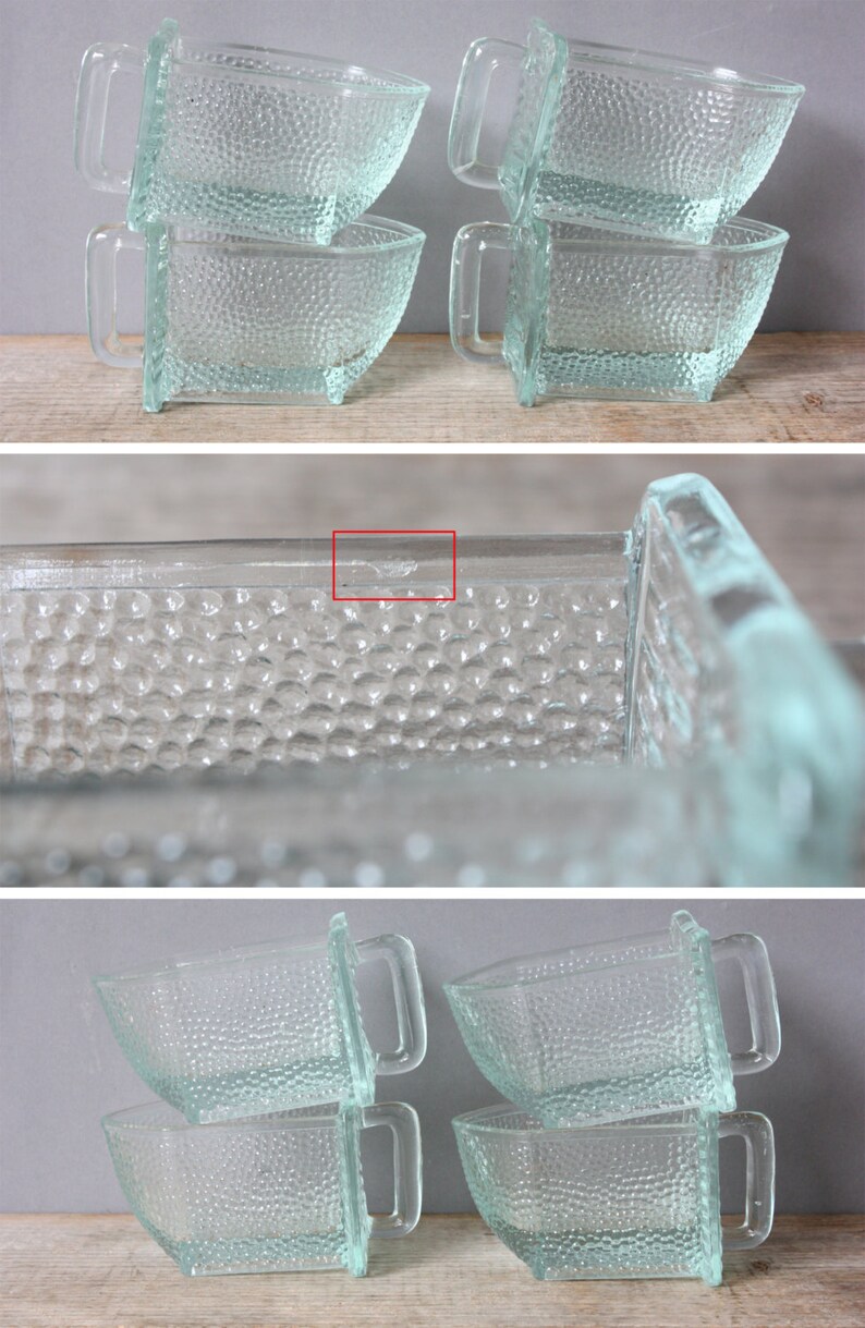 4 kleine Glasschütten / alte Gewürzschütten / Schütte / | Etsy