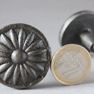 2 Griffe, Möbelgriff Sonnenblume, Schubladengriff Blume, Schrankgriff