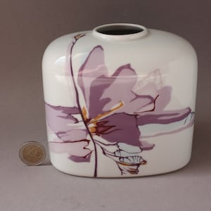 Vase VEB Lichte DDR, Vase à fleurs vintage, Vase en porcelaine