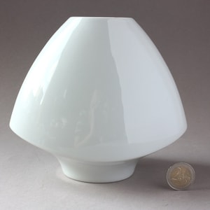 Furstenberg vase white, Op-Art vase West Germany