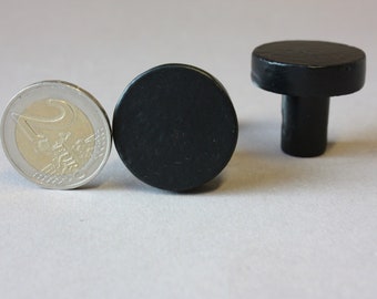 Schrankgriff schwarz, Möbelgriffe schwarz, 2,7cm, skandinavischer Stil