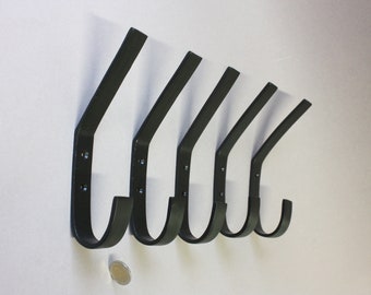 4 large wall hooks black, modern coat hooks, bathroom hooks