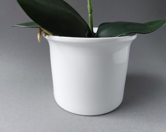 White Plant Pot, flower pot West-Germany