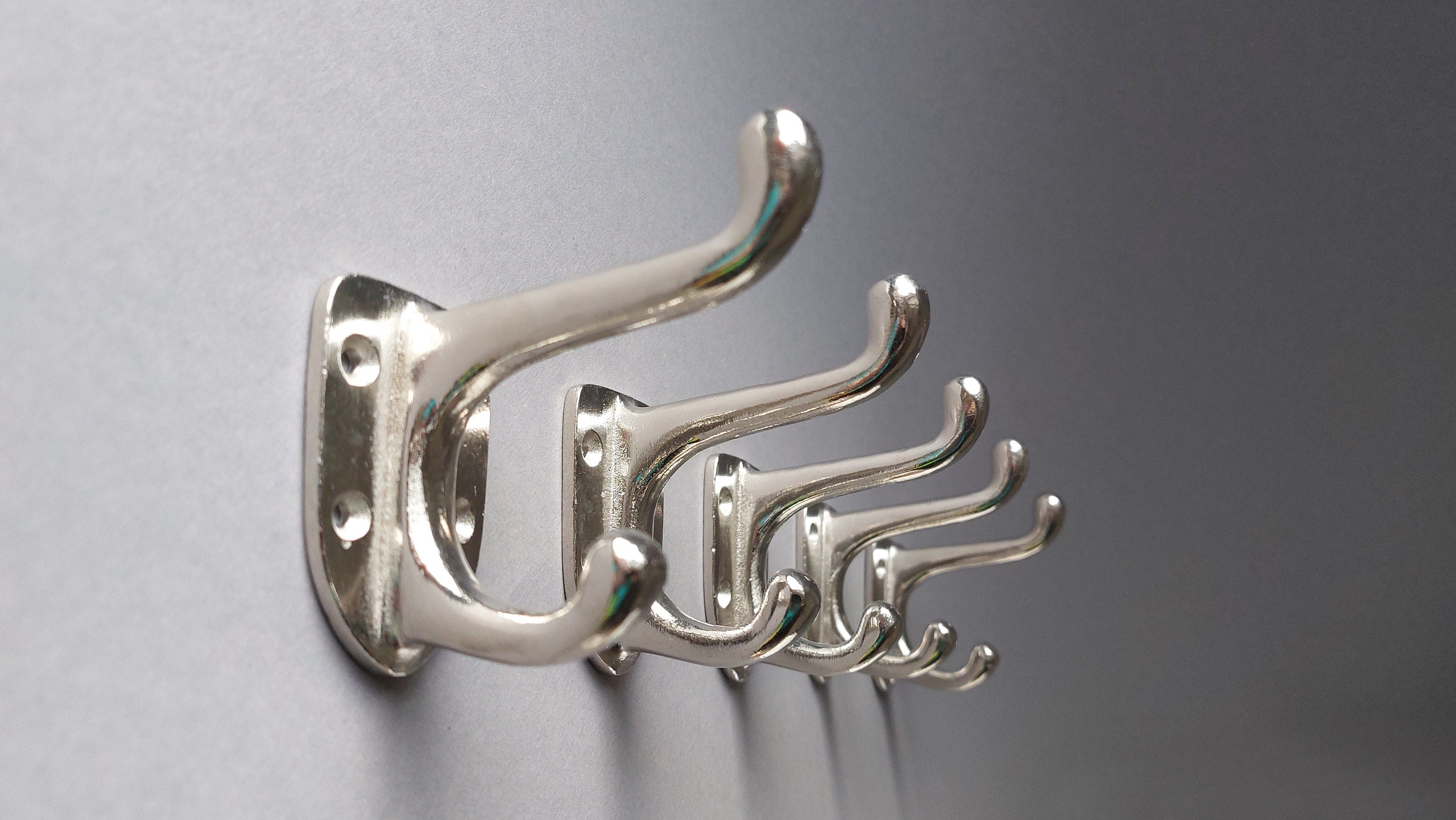 3er-Set Kleiderhaken Don In Silber Matt – Stabile Wandhaken Für Garderobe, Flur & Bad