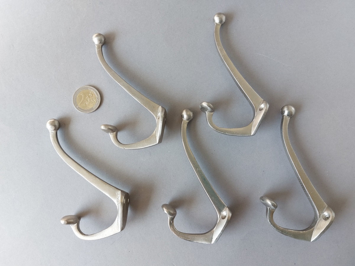 Ganci da parete in metallo a forma di foglia di Ginkgo - 4 pezzi