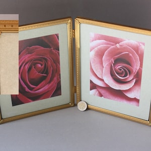 Double Picture Frame 9x7, Antique photo frame, wedding gift