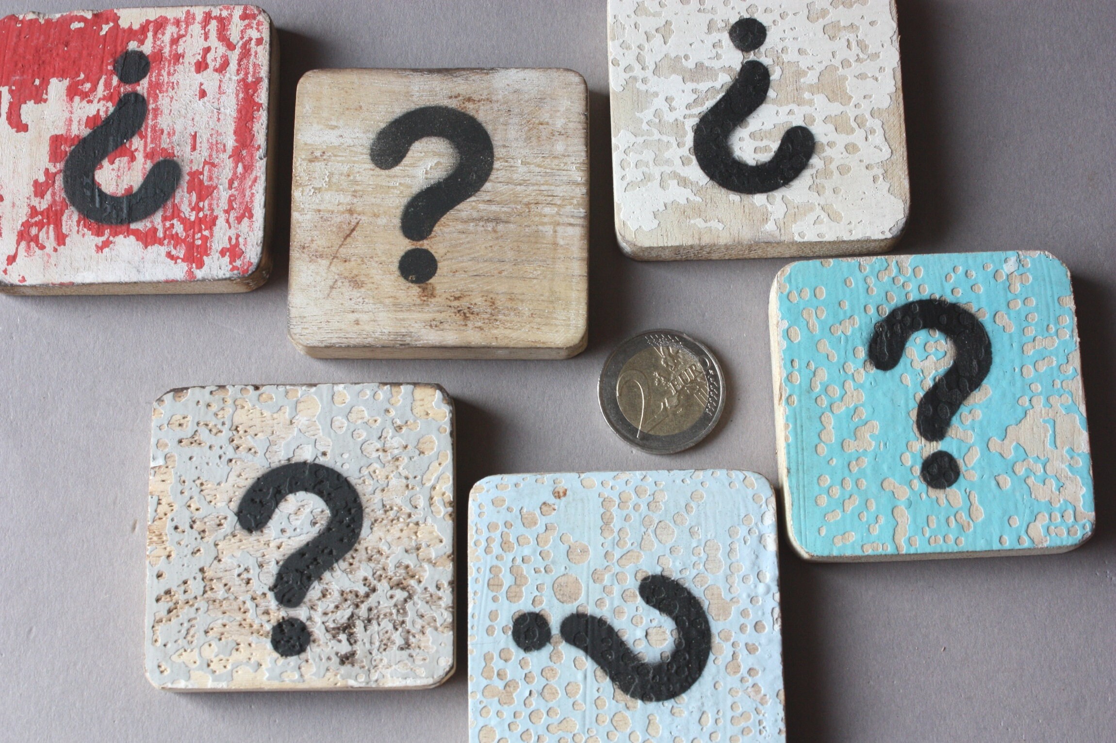 Tile Questions Mark From 2 Pieces | Question Mark ?, &, Hashtag #, Scrabble Tile Letter ...