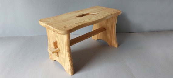 Fußbank, Schemel Antik, Hocker Holz, Holzbänkchen