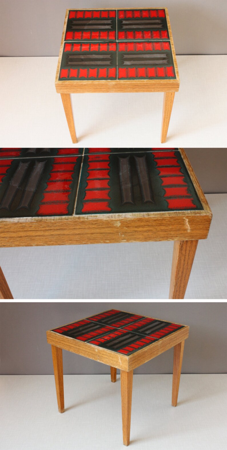 Plant Stand Shabby Small Coffee Table Vintage Square Flower Etsy