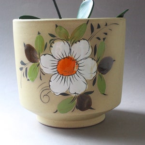 Vintage planter West German Pottery, ceramic flower pot