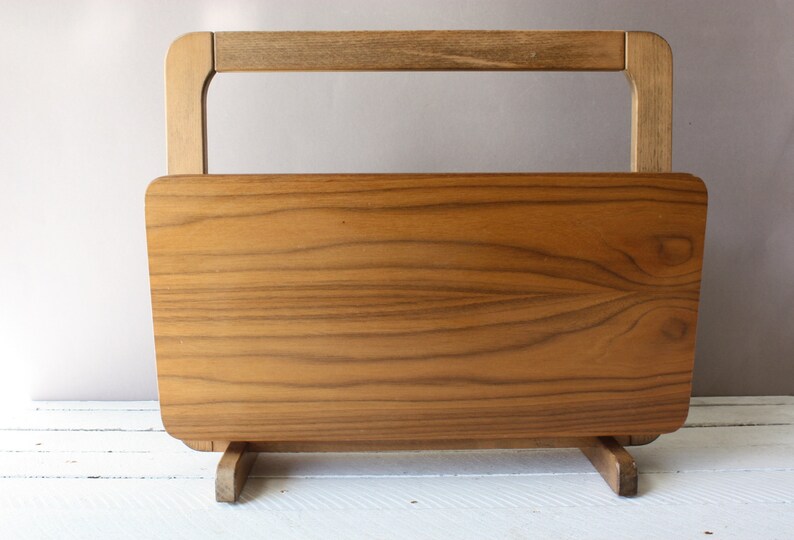 Zeitungsständer Holz Zeitschriftenständer Vintage | Etsy