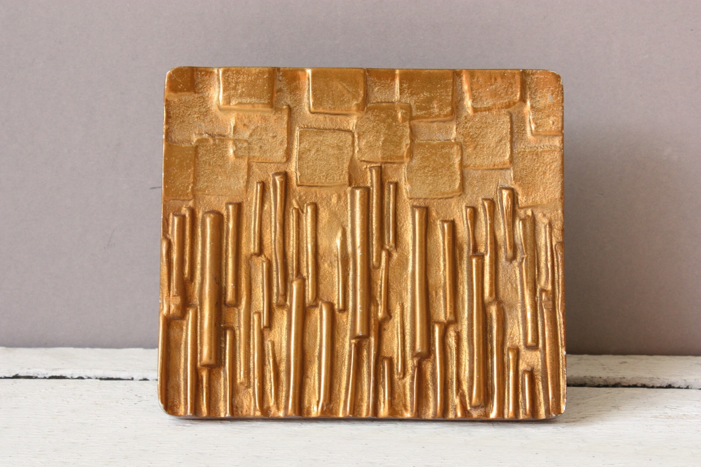 Rare Brutalist 1960s 1970s Door Handle Mid Century Door Push Door