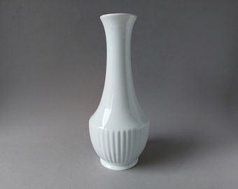 Vintage Vase, Blumenvase weiß