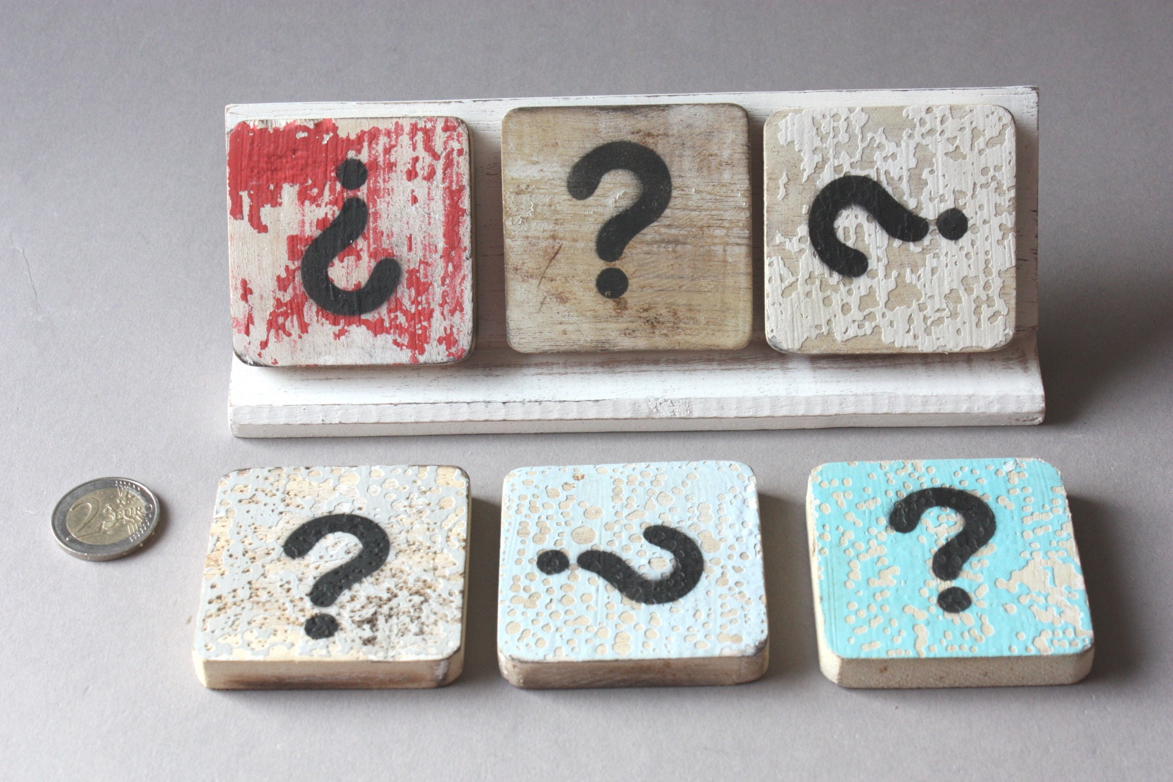 Tile Questions Mark From 2 Pieces | Question Mark ?, &, Hashtag #, Scrabble Tile Letter ...