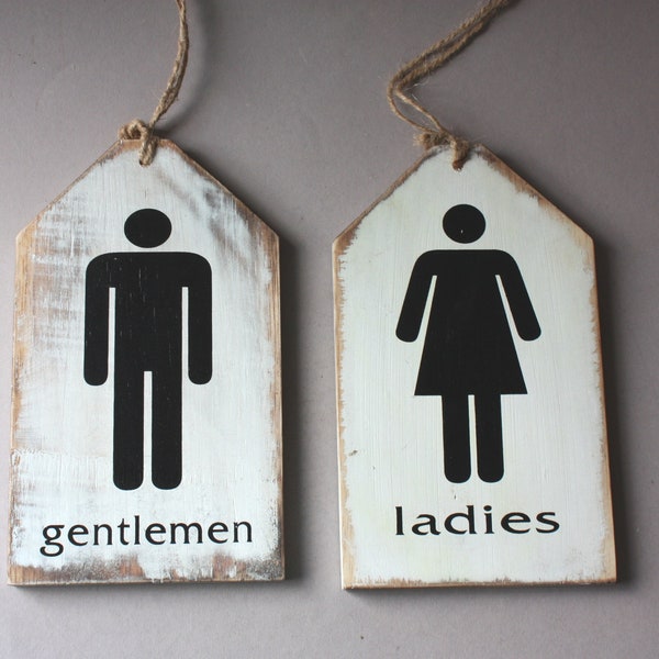Antique Restroom Plaque - Etsy