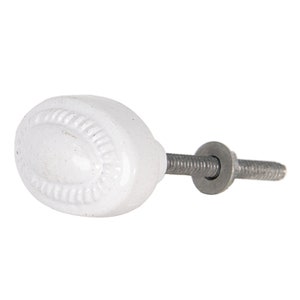 White door knob, drawer pull