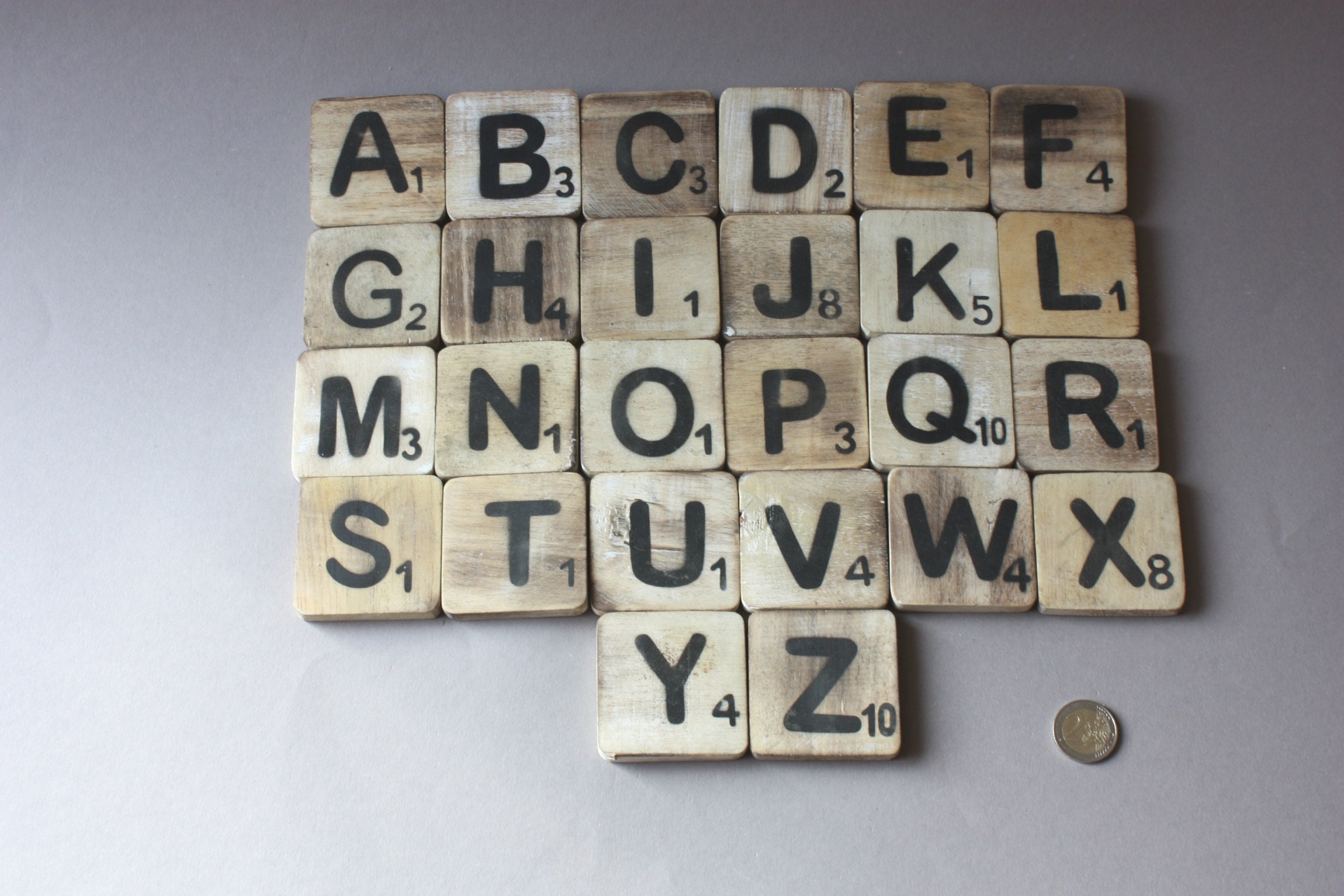 400 PzLettere in Legno e Numeri in Legnos