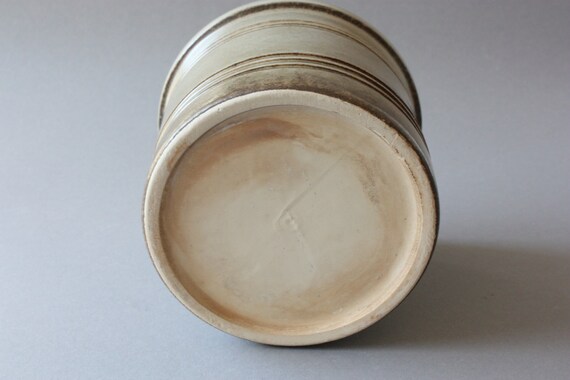 60s 70s Planter Ceramic, Round Vintage Flower Pot, Germany
