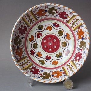 Ceramic Colander handmade, Draining Sieve Vintage