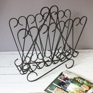 Magazine stand Vintage, Boho newspaper rack