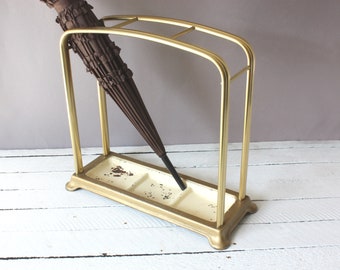 Vintage umbrella stand, Retro umbrella holder, straight walking stick holder, Vollmann Germany Mid-Century 50s 60s, hallway decoration