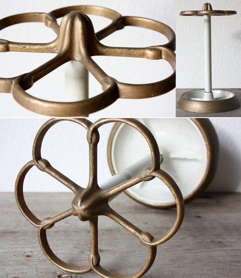 Vintage umbrella stand / umbrella holder / metal walking stick Etsy