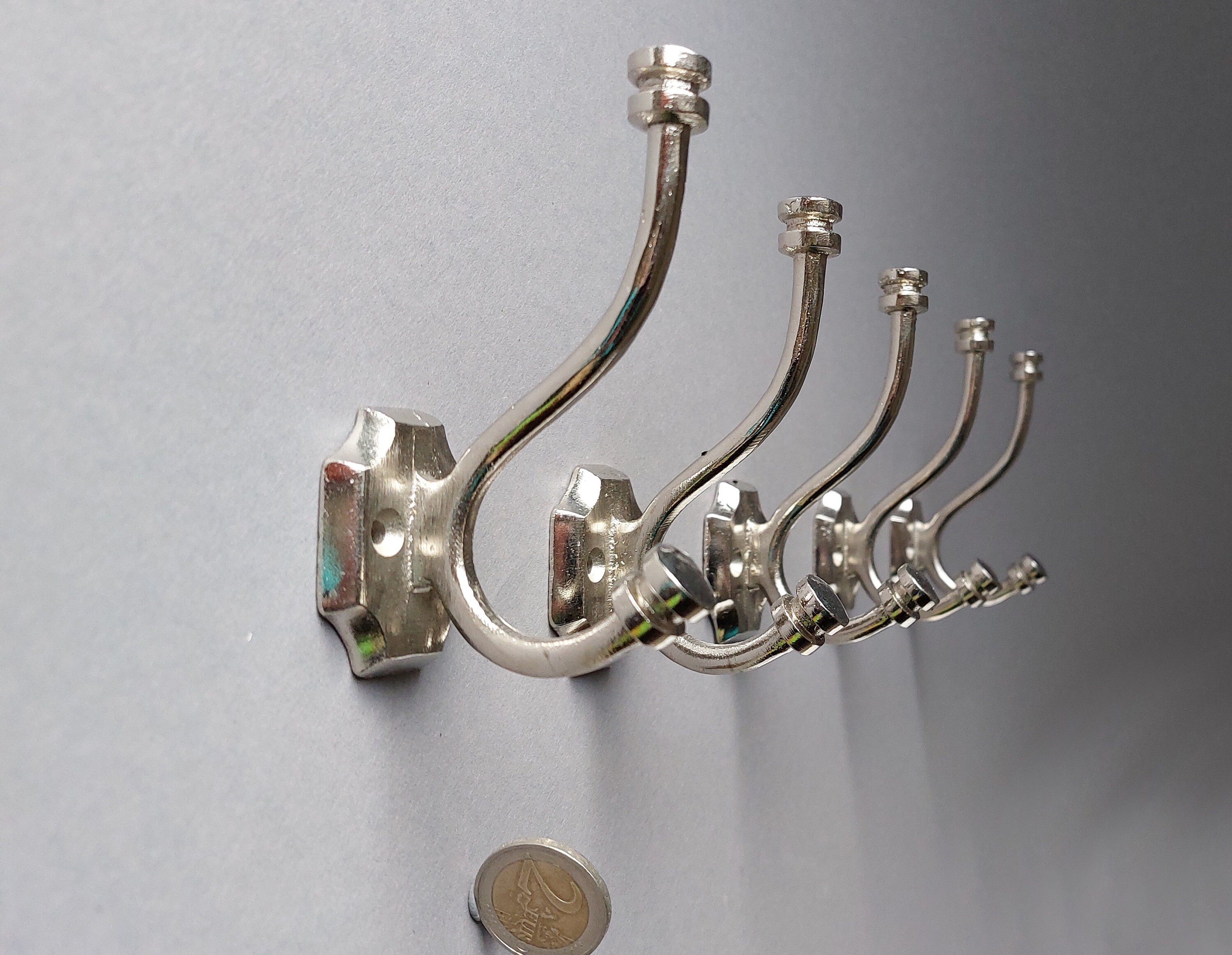 Türhaken Metall Farbe Silber Kleiderhaken Edelstahl Tür Haken Gardero