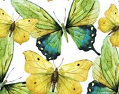 Decoupage Napkin Green Butterflies Paper Crafts DIY Napkin Tissue Paper Kids Crafts Paper for Decoupage