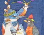 Tissue for Decoupage Party Friends Card Making Kids Crafts Collage Paper Decorative Tissue Bird Print Decoupage Paper