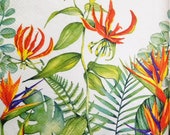 Napkin for Decoupage Tropical Flowers Collage Paper Scrapbooking Decorative Tissue Paper Crafts Decoupage