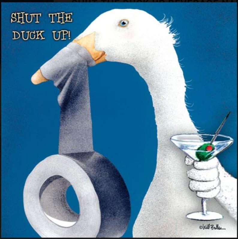 Napkin for Decoupage ~ Humorous Duck ~ Collage Napkin ~ Craft Paper ~ Paper Napkin ~ Tissue for Decoupage