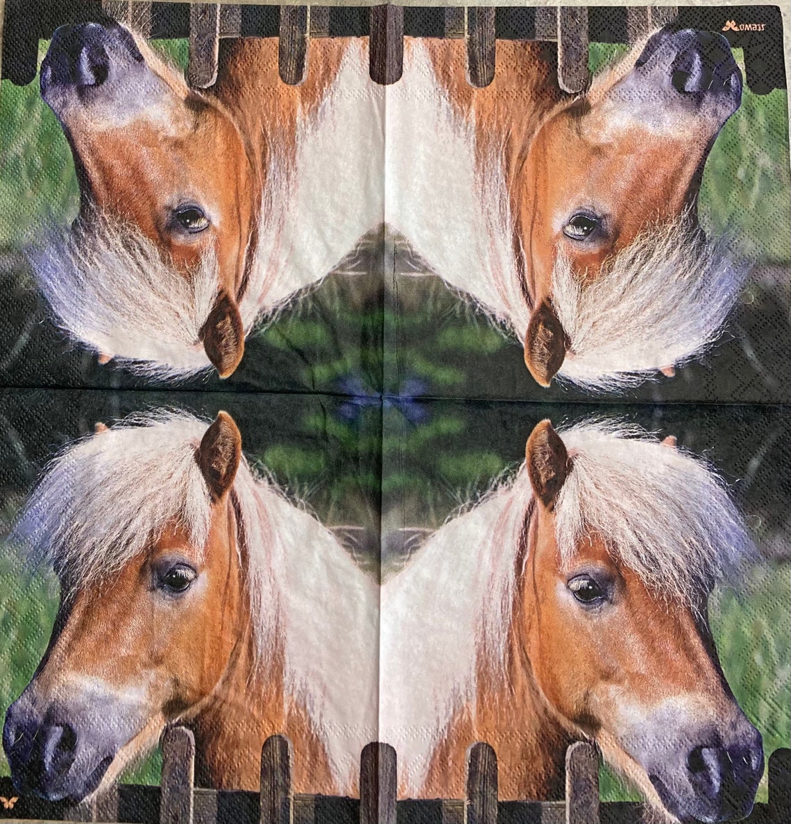 Decoupage Tissue Horse Collage Paper Scrapbooking Napkin Etsy
