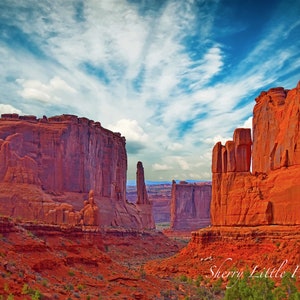 National Arches &quot;Park Avenue&quot; Moab Utah  Glossy Print Fine Art Photography unframed