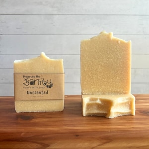 Plain Unscented Goat's Milk Soap